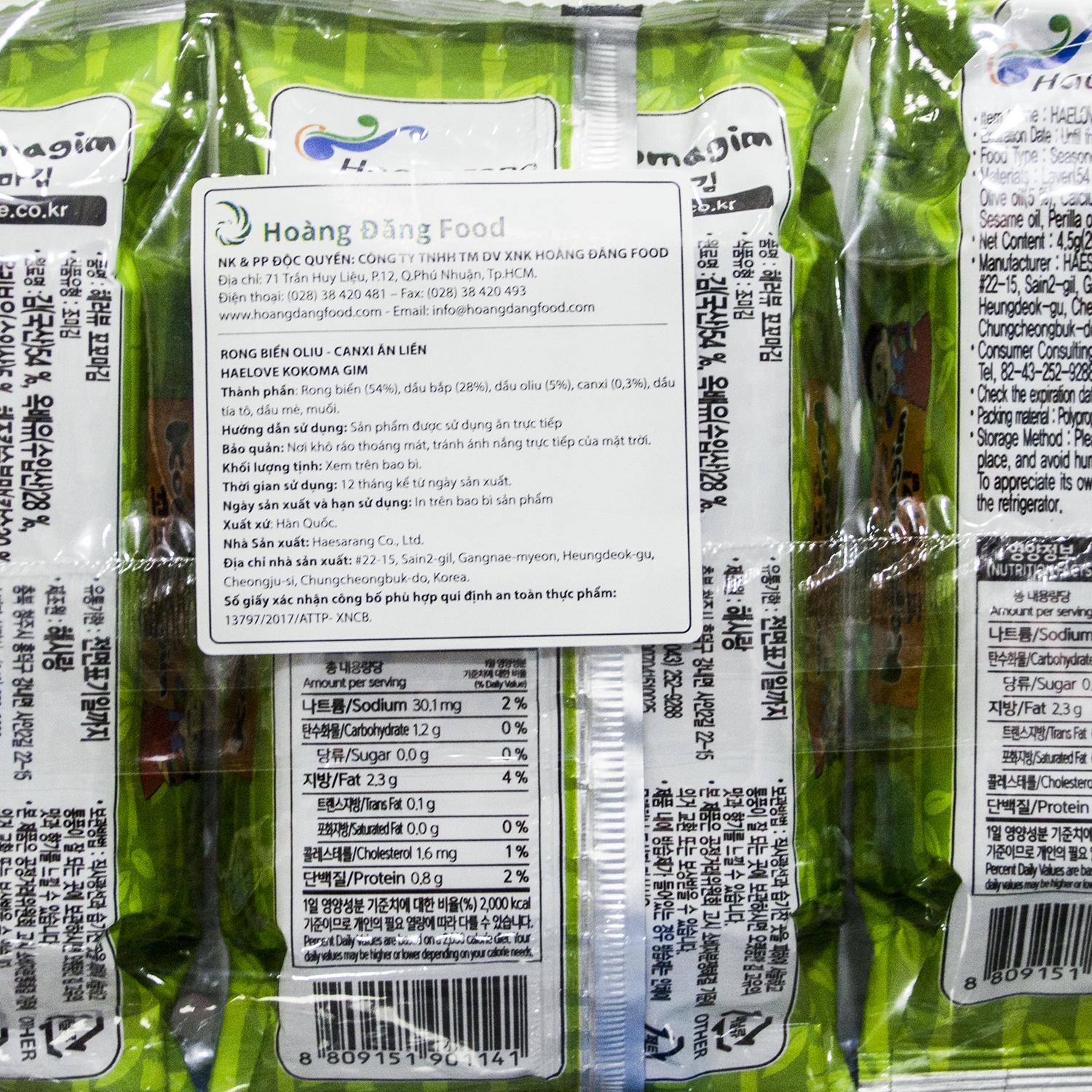 Rong biển Oliu - Canxi ăn liền  hình 3