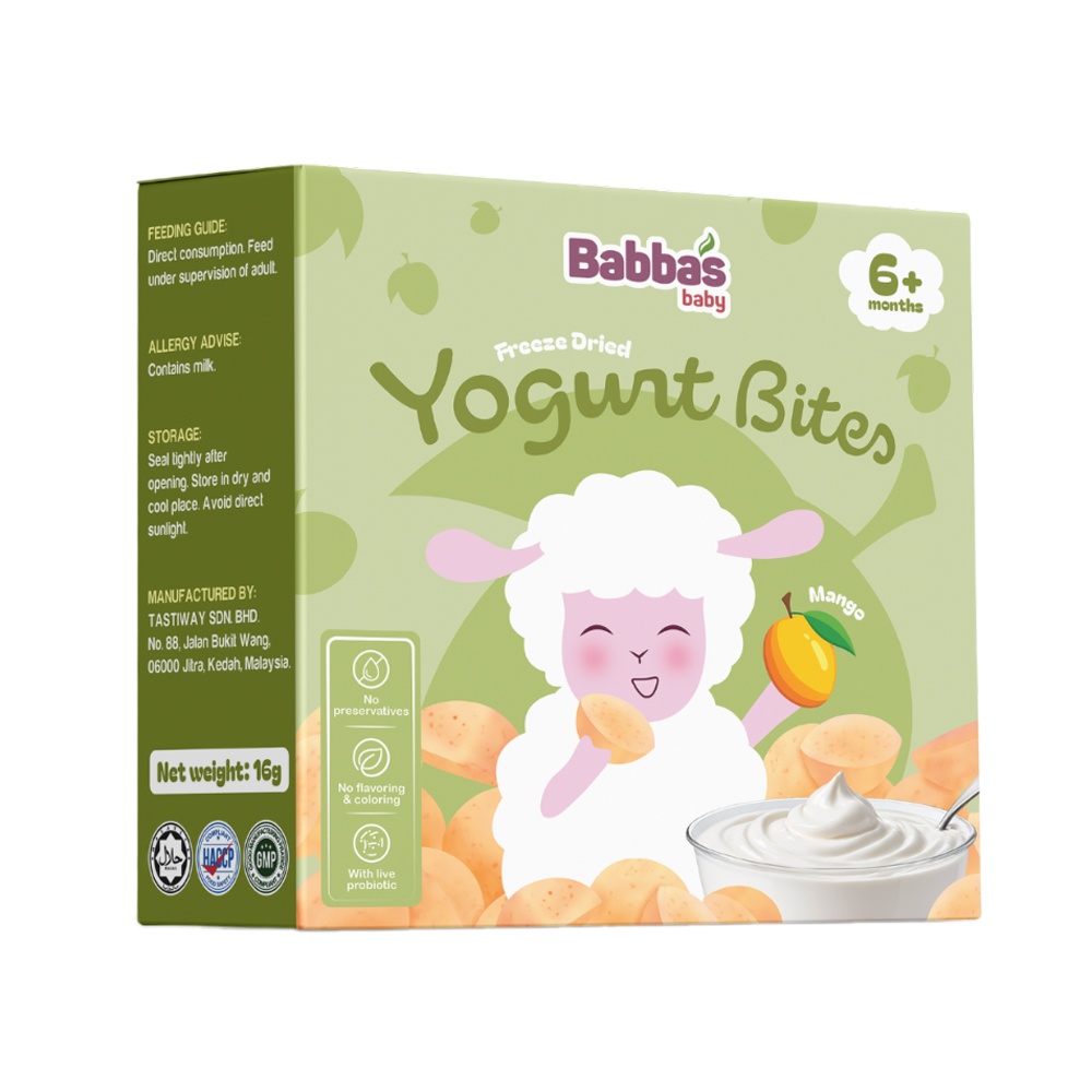 Sữa chua sấy lạnh Babba's vị xoài 16g hình 1