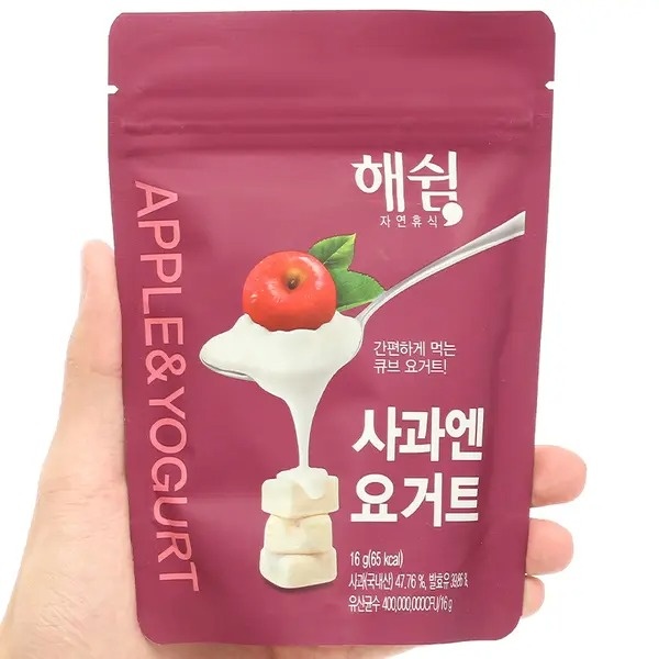 Sữa chua sấy lạnh Haeswim vị táo dạng gói 16g hình 3