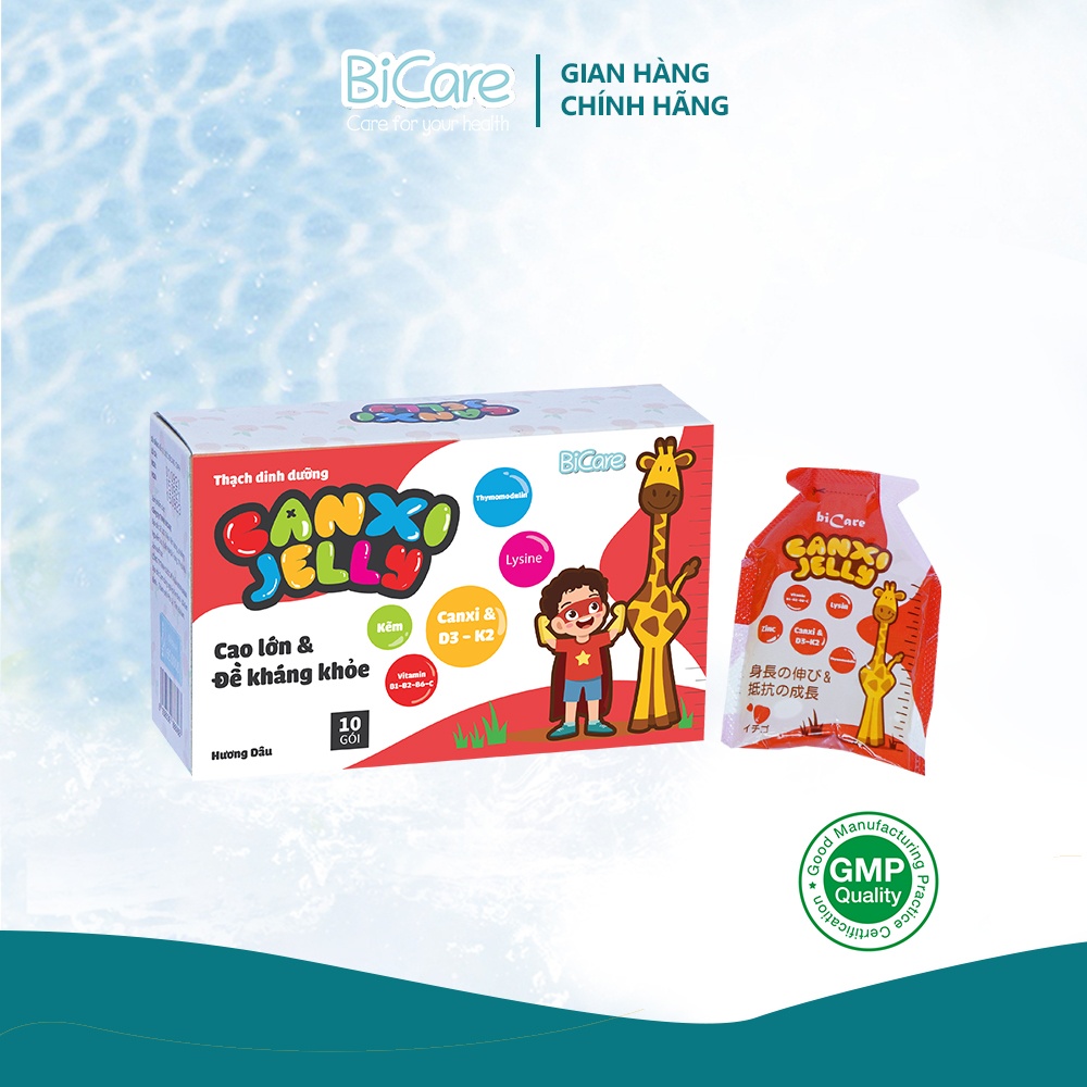 Thạch trái cây Canxi Jelly vị dâu 10 gói hình 1