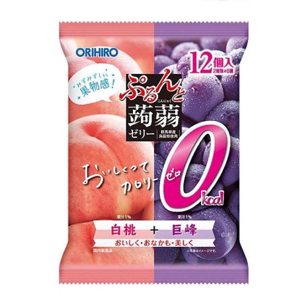 Thạch trái cây Orihiro vị đào và cam hình 1