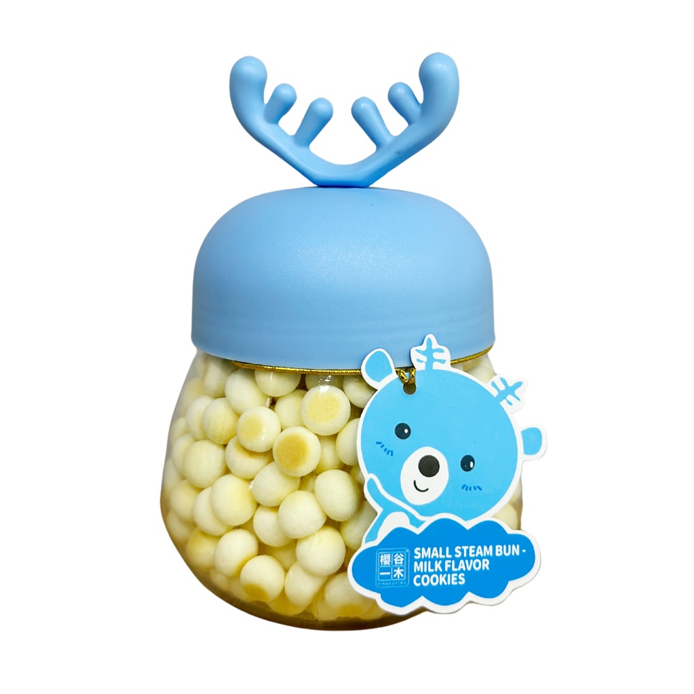 Bánh ăn dặm Small Steam Bun vị sữa 90g (Hươu xanh) cho bé 12M+ hình 1
