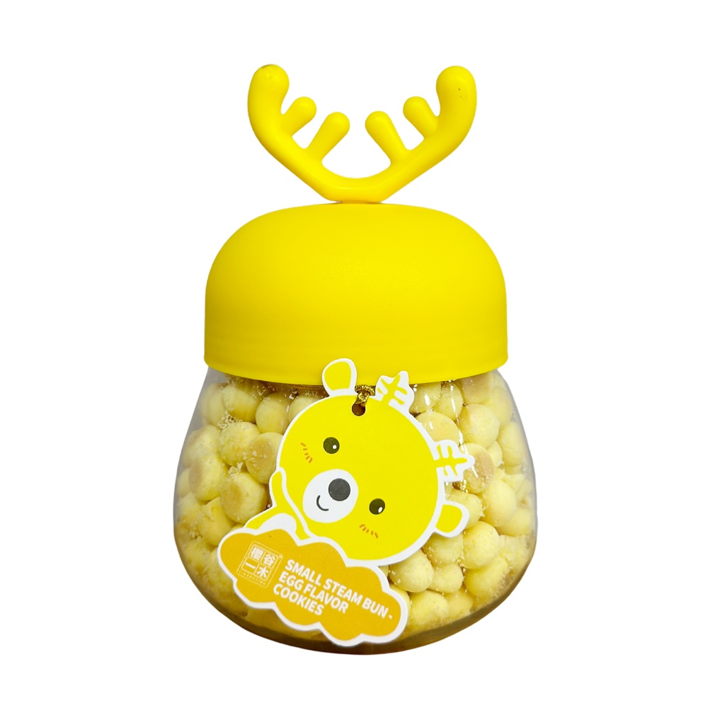 Bánh ăn dặm Small Steam Bun vị trứng 90g (Hươu vàng) cho bé 12M+ hình 1