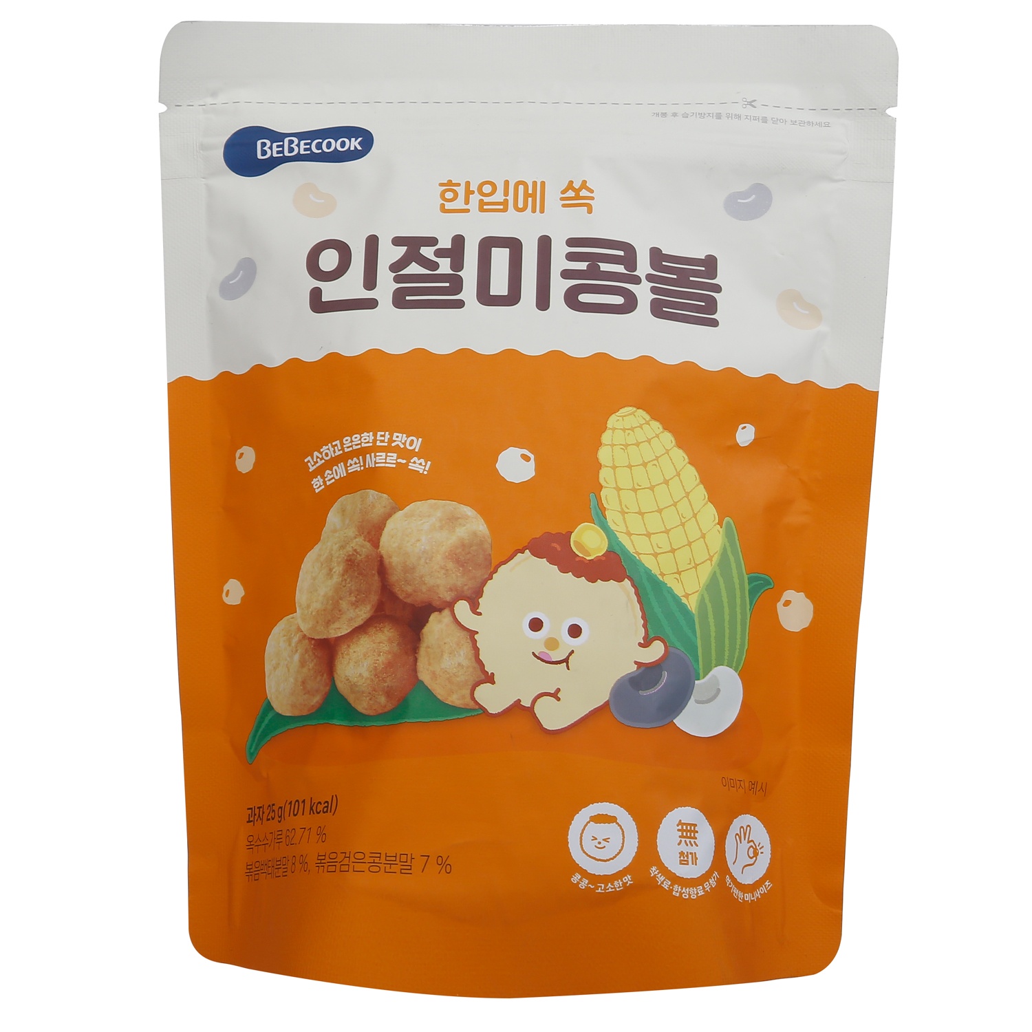 Bánh bỏng bi BeBecook vị đậu cho bé 12 tháng trở lên hình 1