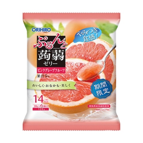 Thạch trái cây Orihiro vị bưởi hồng  hình 1