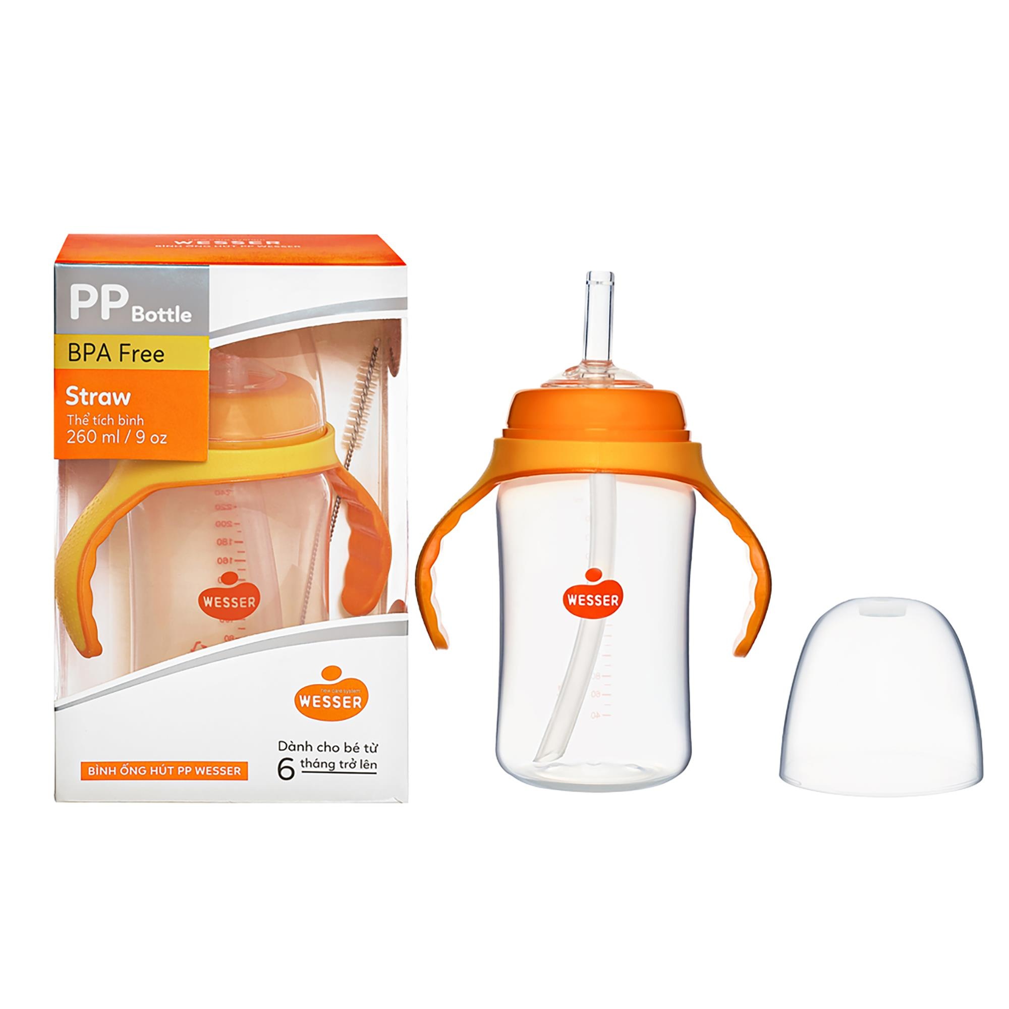 Bình ống hút PP Wesser 260ml hình 2