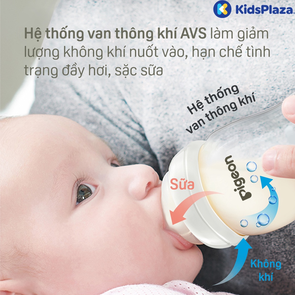 Bình sữa Pigeon Softouch T-Ester Plus 200ml  hình 3