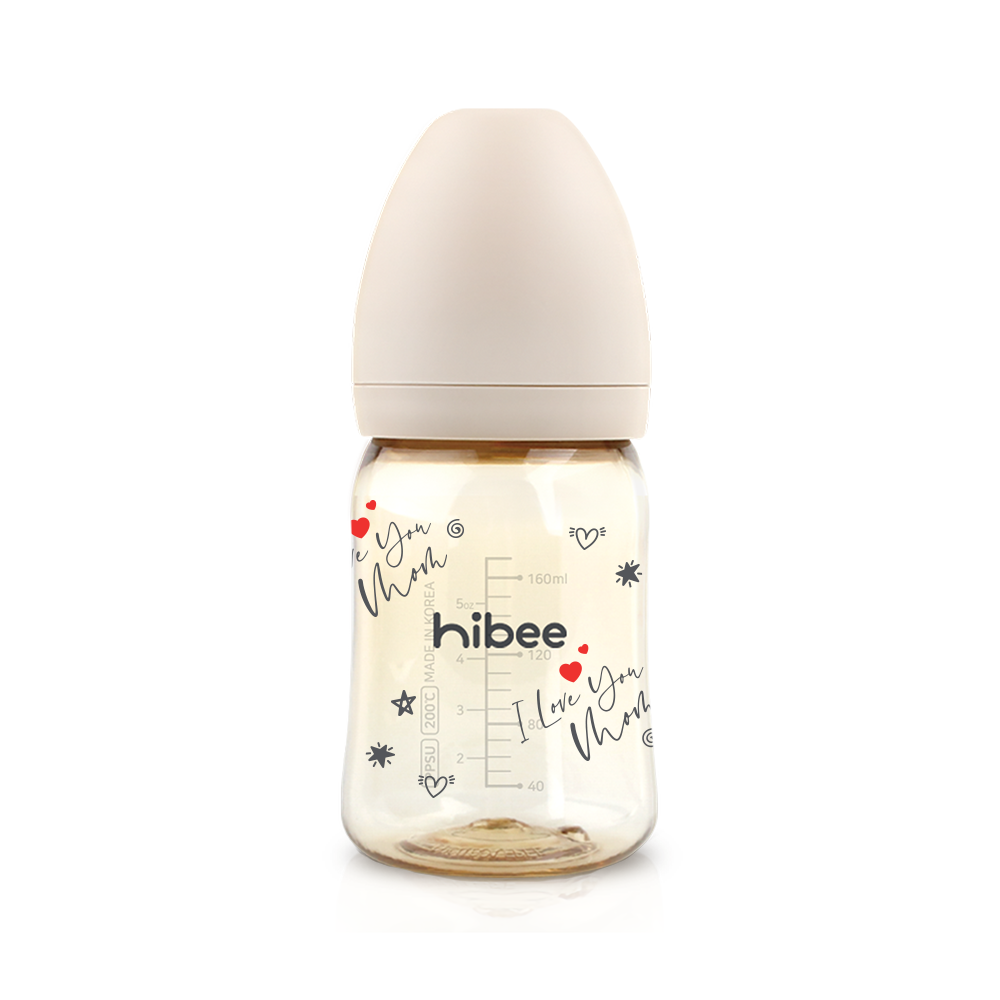 Bình sữa Hibee PPSU in họa tiết 170ml hình 1