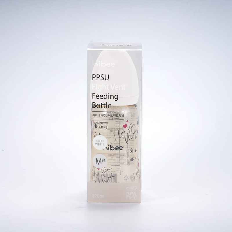 Bình sữa Hibee PPSU hoạ tiết 270ml hình 1