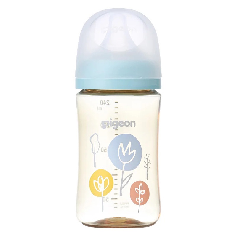 Bình sữa Pigeon PPSU Plus WN3 Nhật Bản in hình 240ml hình 1