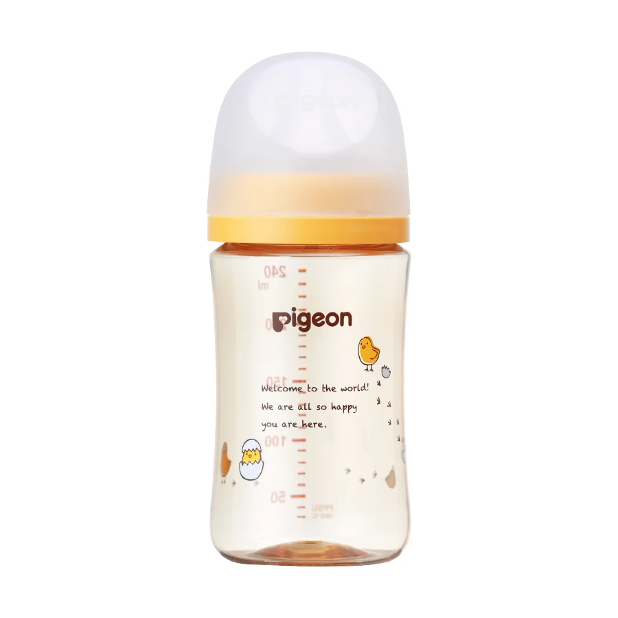 Bình sữa Pigeon PPSU Plus WN3 Nhật Bản in hình 240ml hình 5