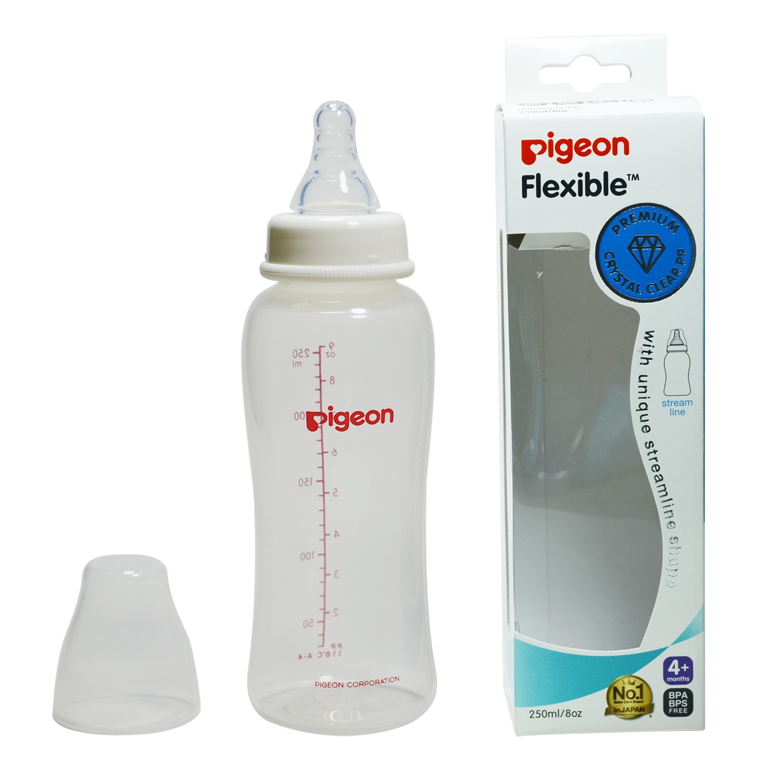 Bình sữa PP Streamline Pigeon 250ml hình 2