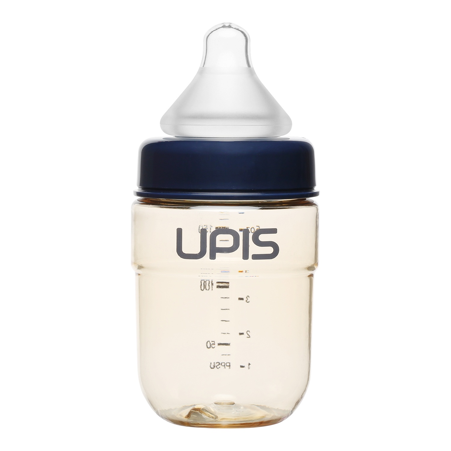 Bình sữa Upis Premium PPSU 180ml (Navy) hình 2