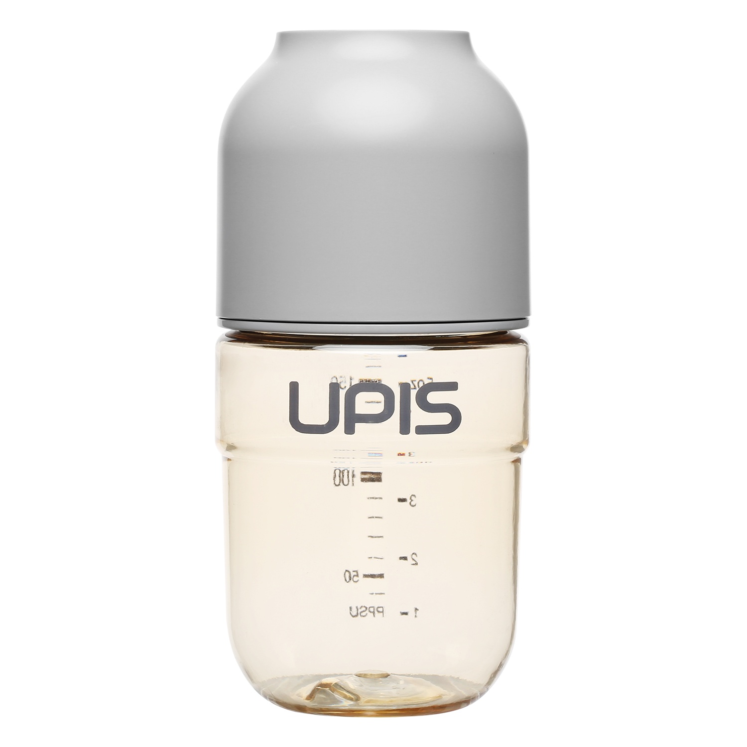 Bình sữa Upis Premium PPSU 180ml (Xám) hình 3