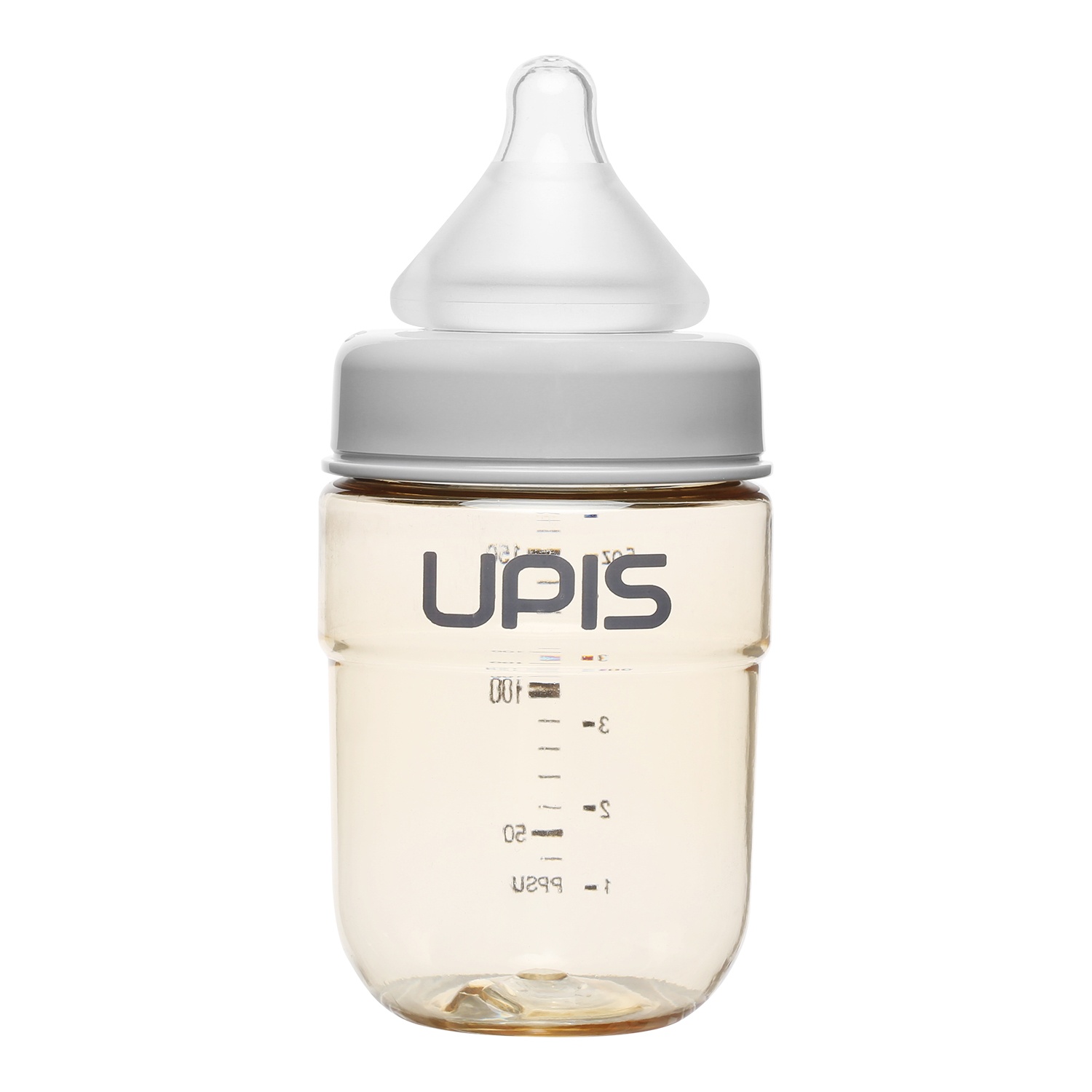 Bình sữa Upis Premium PPSU 180ml (Xám) hình 2