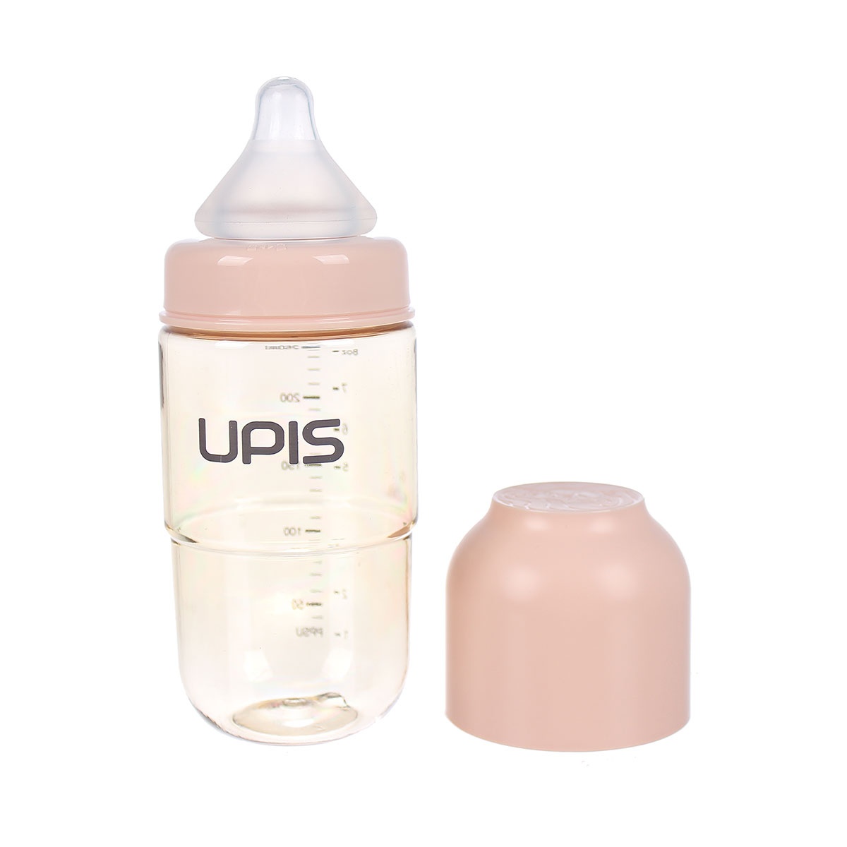 Bình sữa Upis Premium PPSU 260ml (Hồng) hình 2