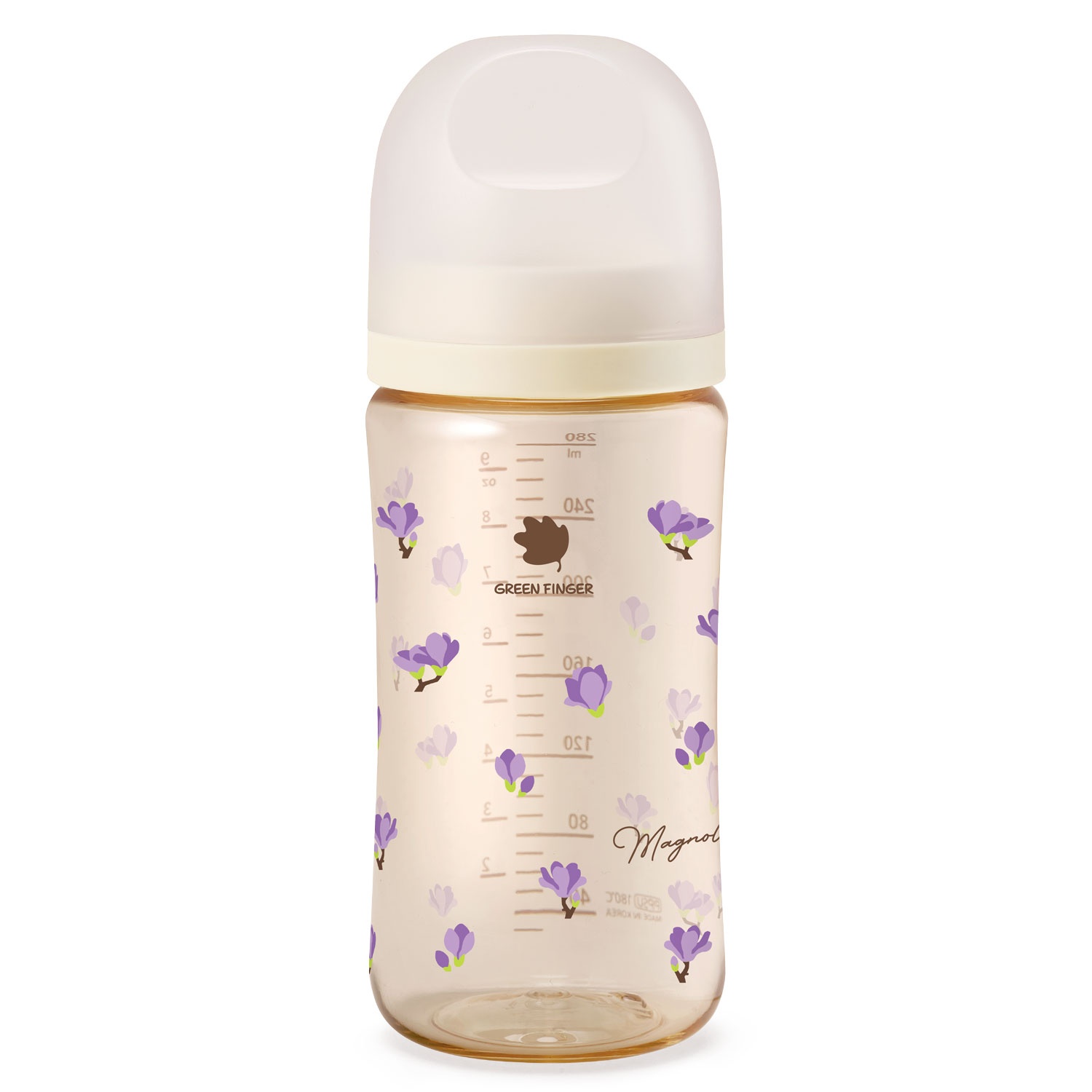 Bình sữa Green Finger Bebegrow PPSU 280ml (Họa tiết ngẫu nhiên) hình 2