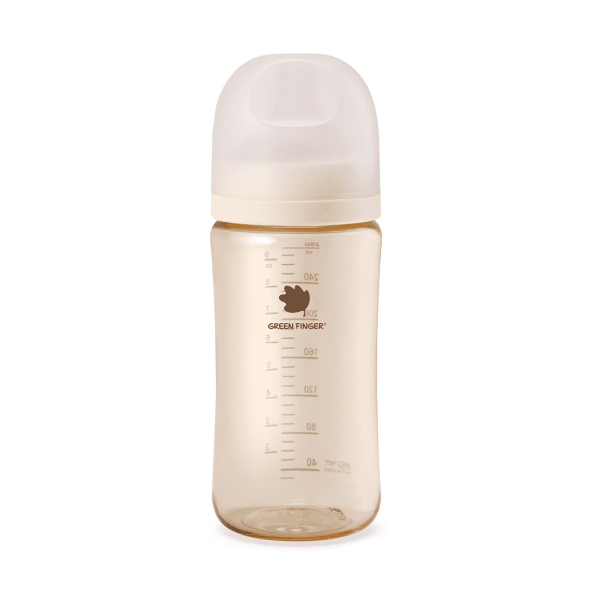 Bình sữa Green Finger Bebegrow PPSU 280ml (Màu kem) hình 1