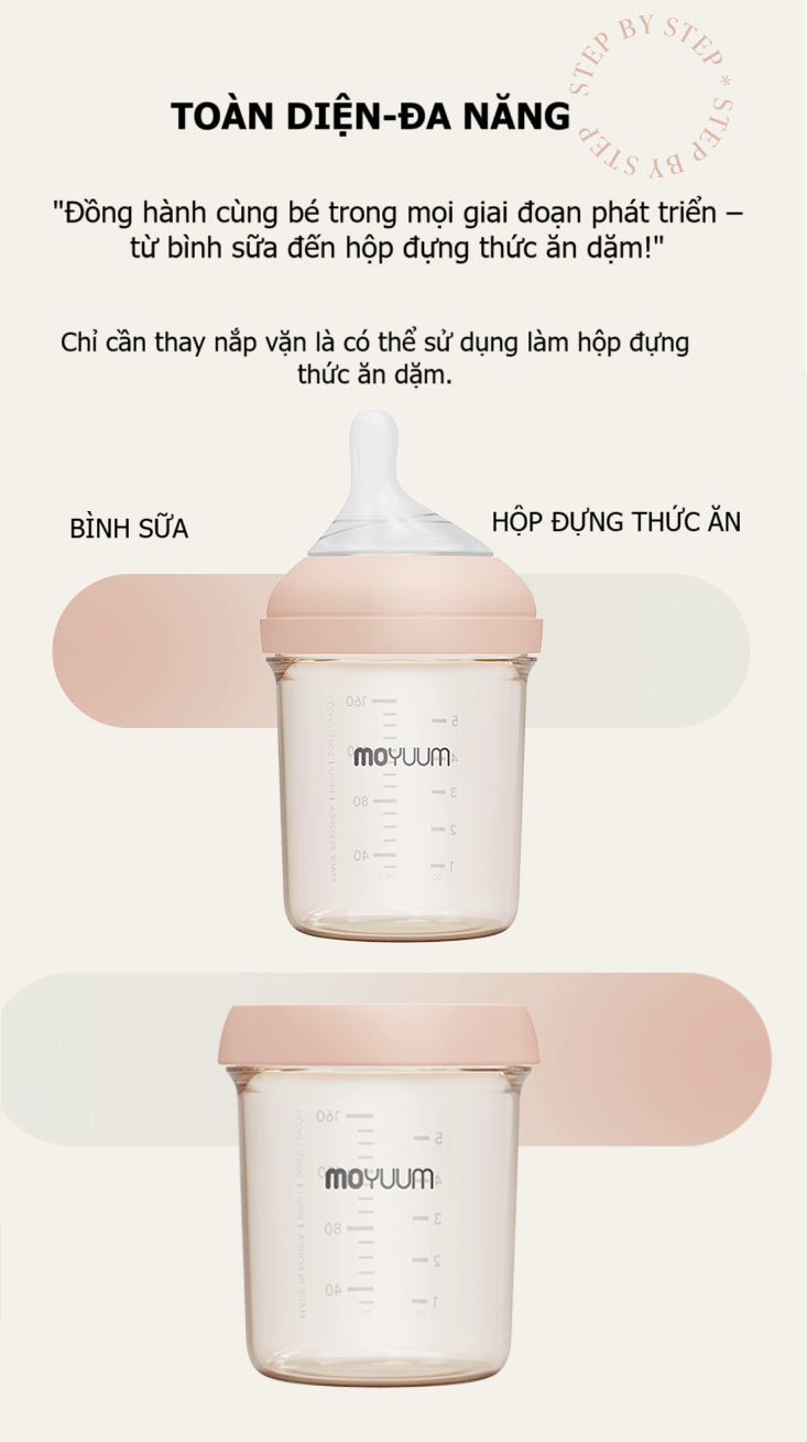 Nắp trữ sữa, trữ thức ăn Moyuum Mov.aa (Xanh) hình 3