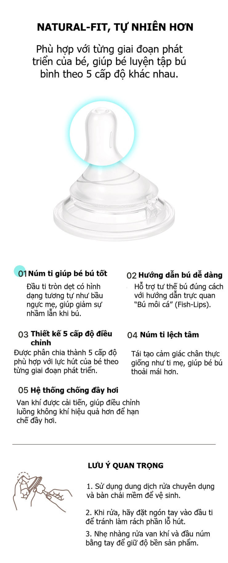 Set 2 núm ty Moyuum Mov.aa size 1/2/3/4 hình 2