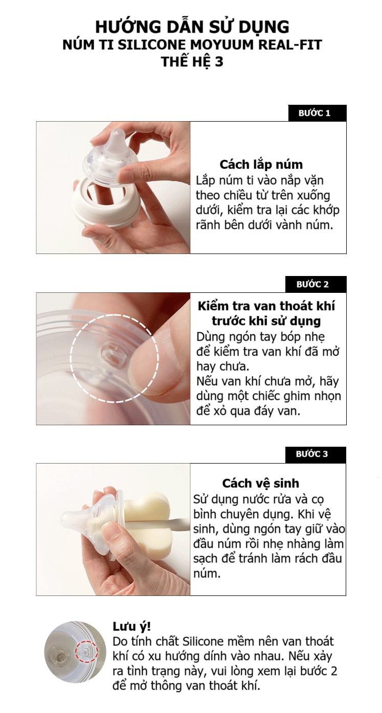 Bình sữa Moyuum PPSU Premium thế hệ thứ 3 Basic 80ml hình 12