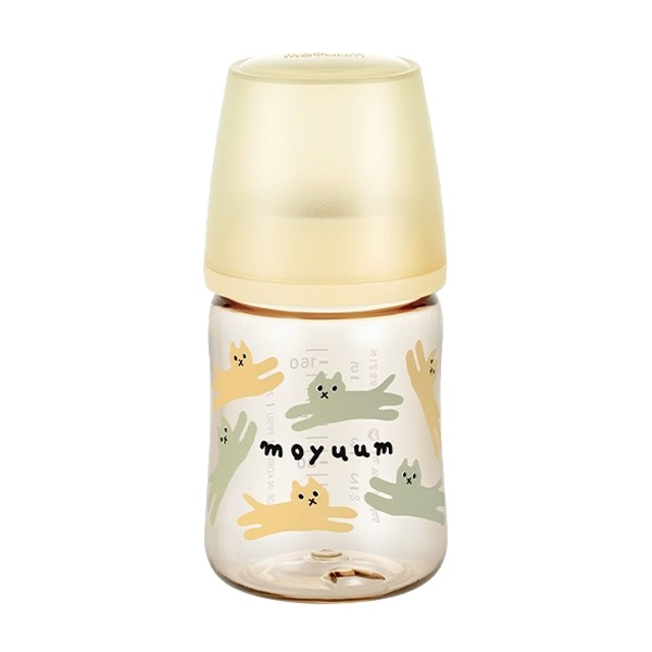 Bình sữa Moyuum PPSU Premium thế hệ thứ 3 Yellow Cat 170ml