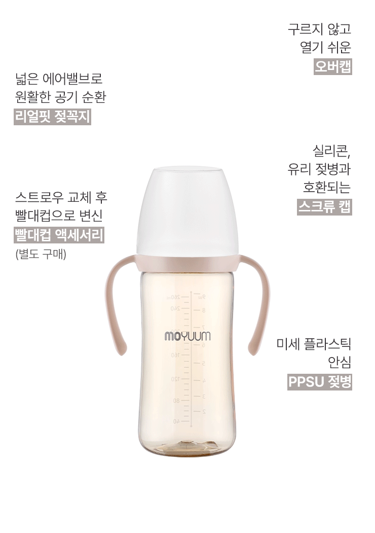 Bình sữa Moyuum PPSU YELLOW LOVE 170ml