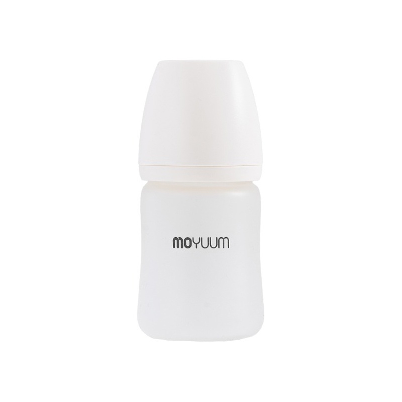 Bình sữa Moyuum thủy tinh bọc silicone 150ml hình 1