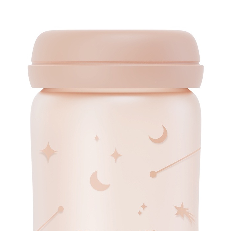 Bình sữa Moyuum thủy tinh bọc silicone sao 240ml hình 4