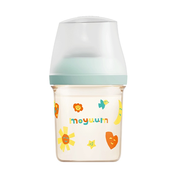 Bình sữa Moyuum Mov.aa cổ rộng thế hệ mới họa tiết 160ml (Xanh) hình 1