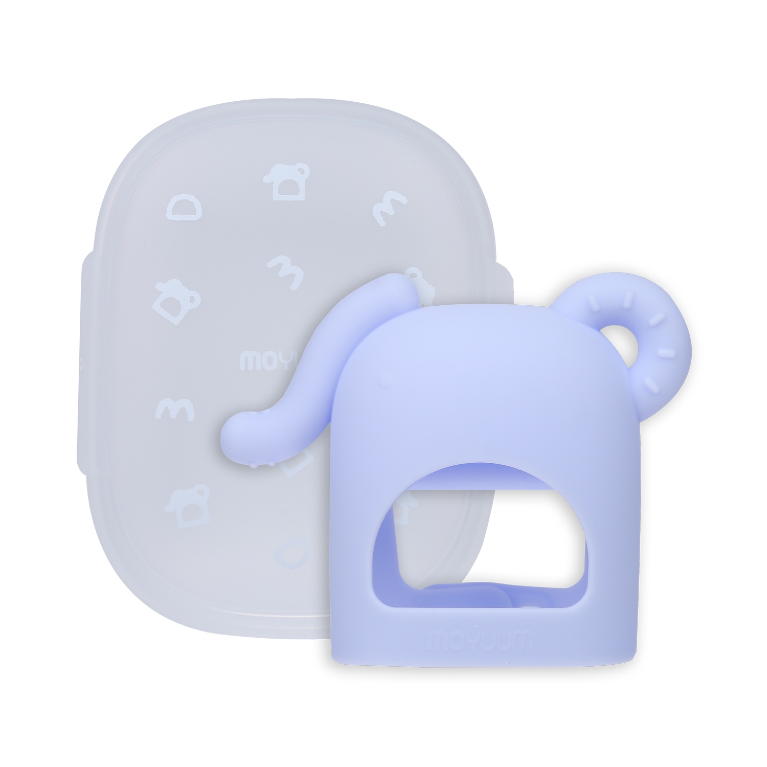 Gặm nướu Moyuum silicone chống mút tay hình voi (Xanh) hình 3