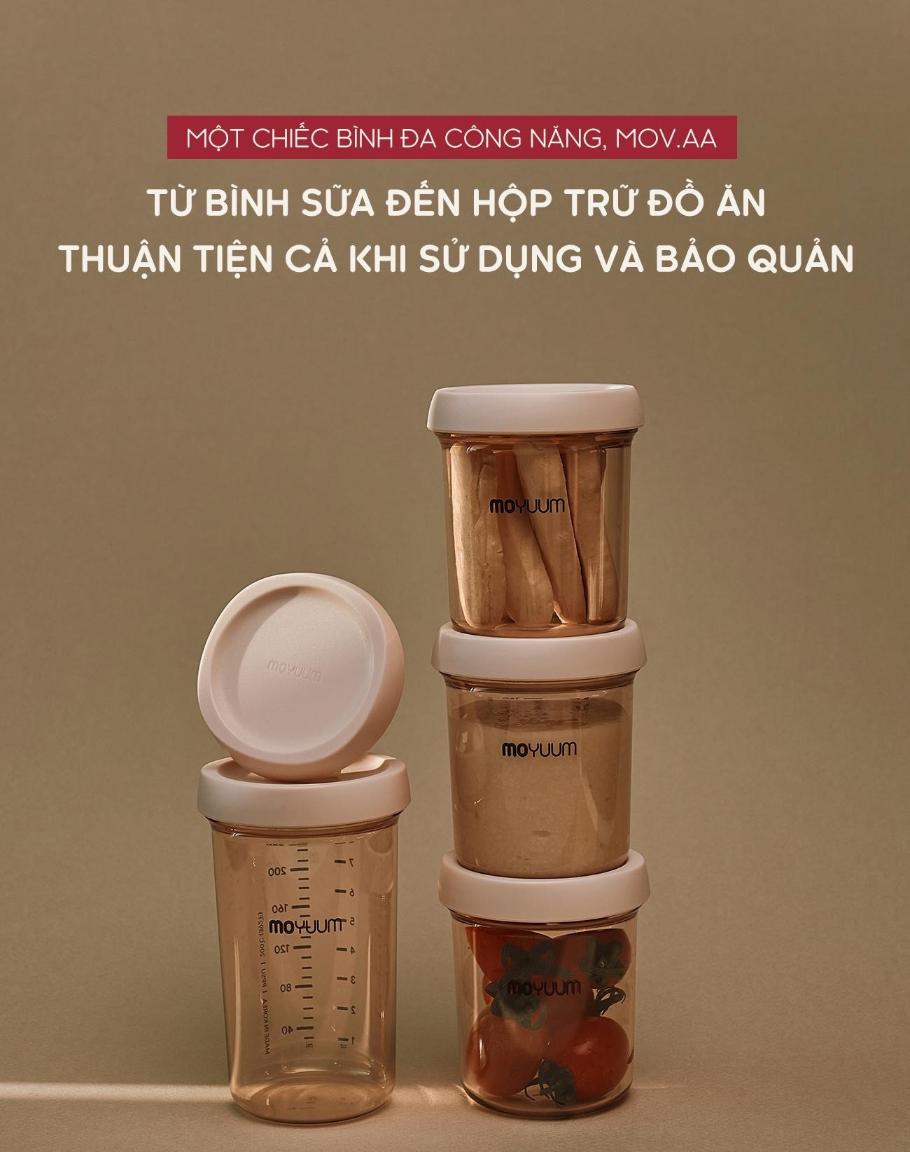 Nắp trữ sữa, trữ thức ăn Moyuum Mov.aa 5