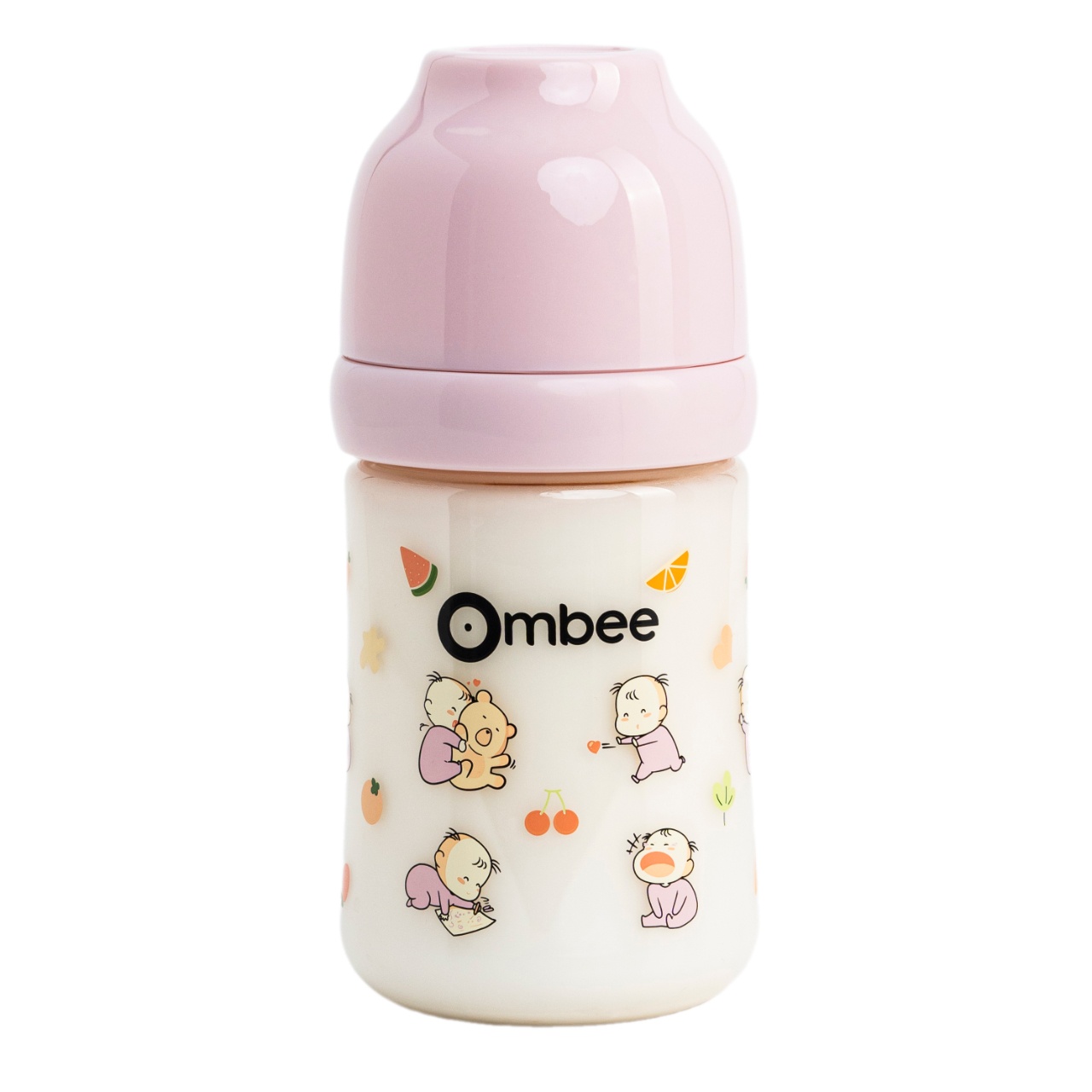 Bình sữa Ombee PPSU Angel Hồng 270ml