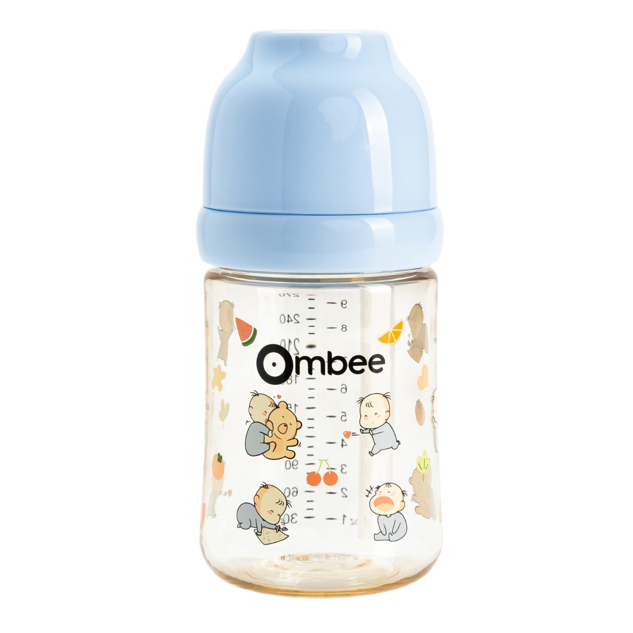 Bình sữa Ombee PPSU Princes Xanh 270ml hình 1
