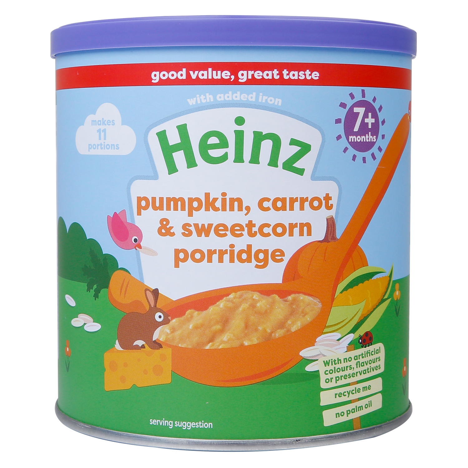 Bột ăn dặm Heinz ngũ cốc carot phô mai 200g
