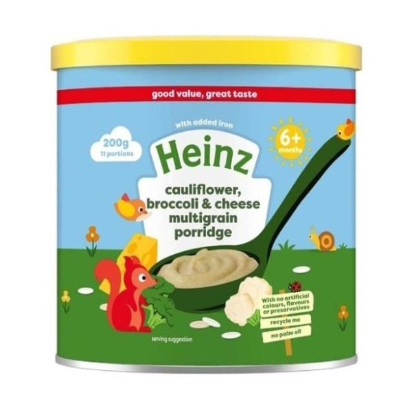 Bột ăn dặm Heinz vị súp lơ bông cải phô mai