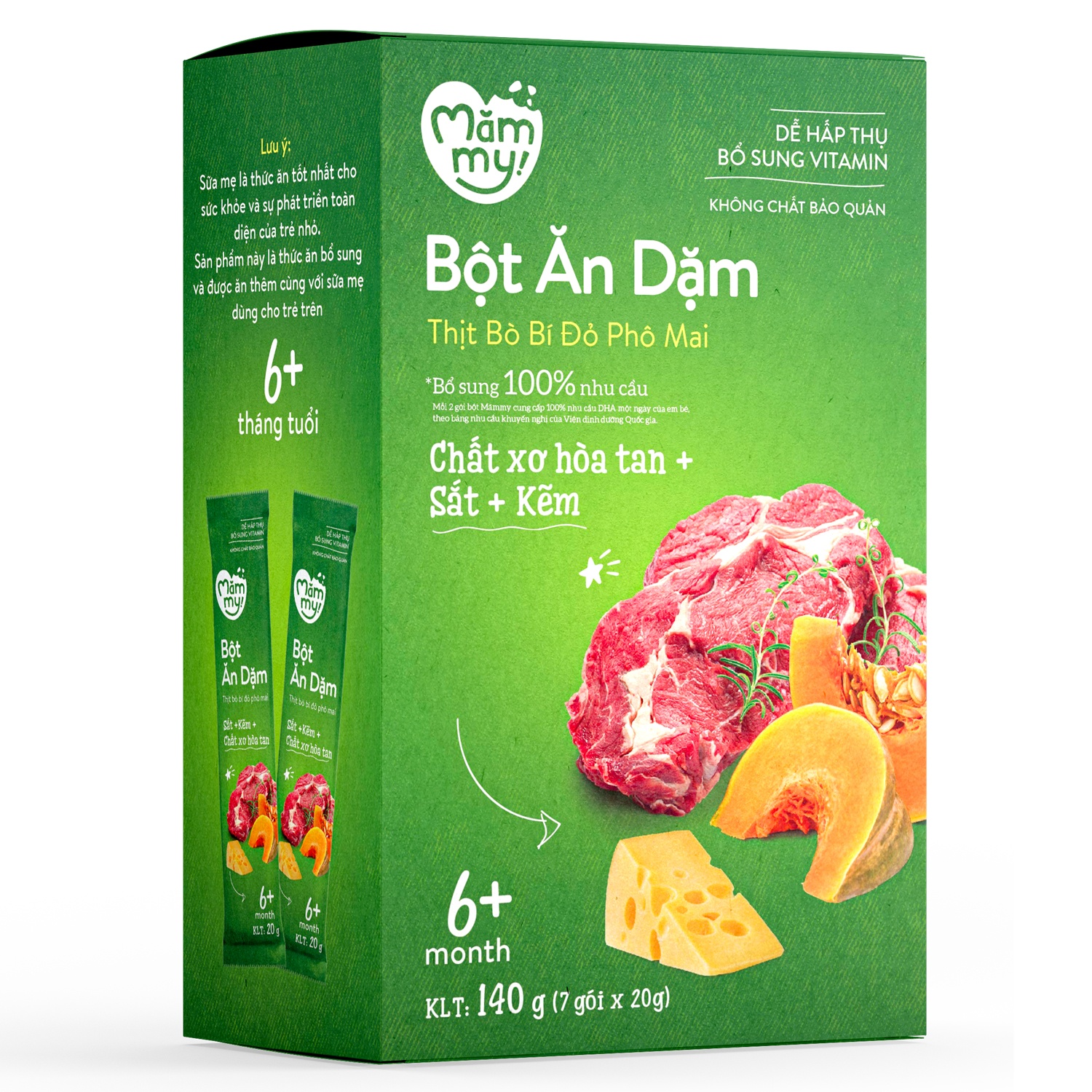 Đặc điểm nổi bật của bột ăn dặm Mămmy 140g