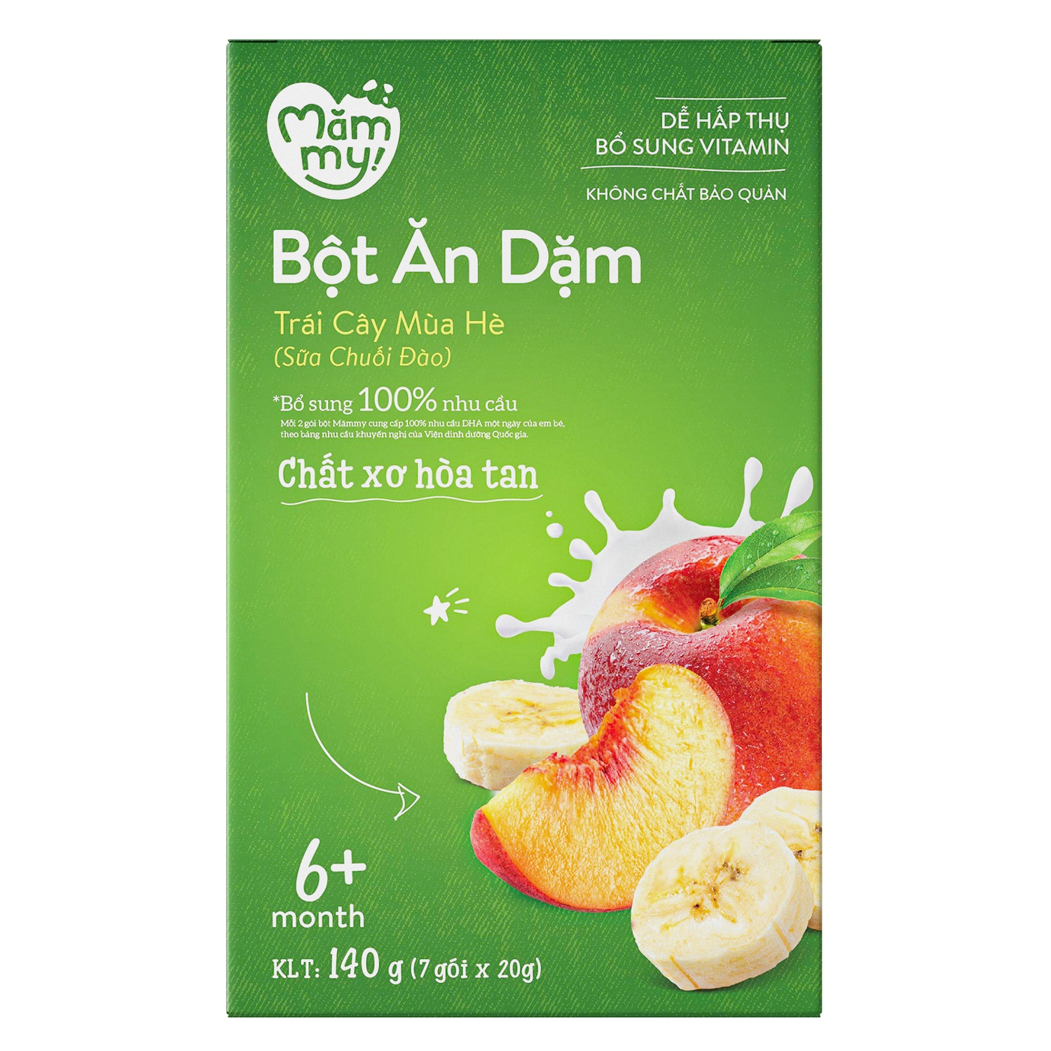 Bột ăn dặm Mămmy trái cây mùa hè 140g
