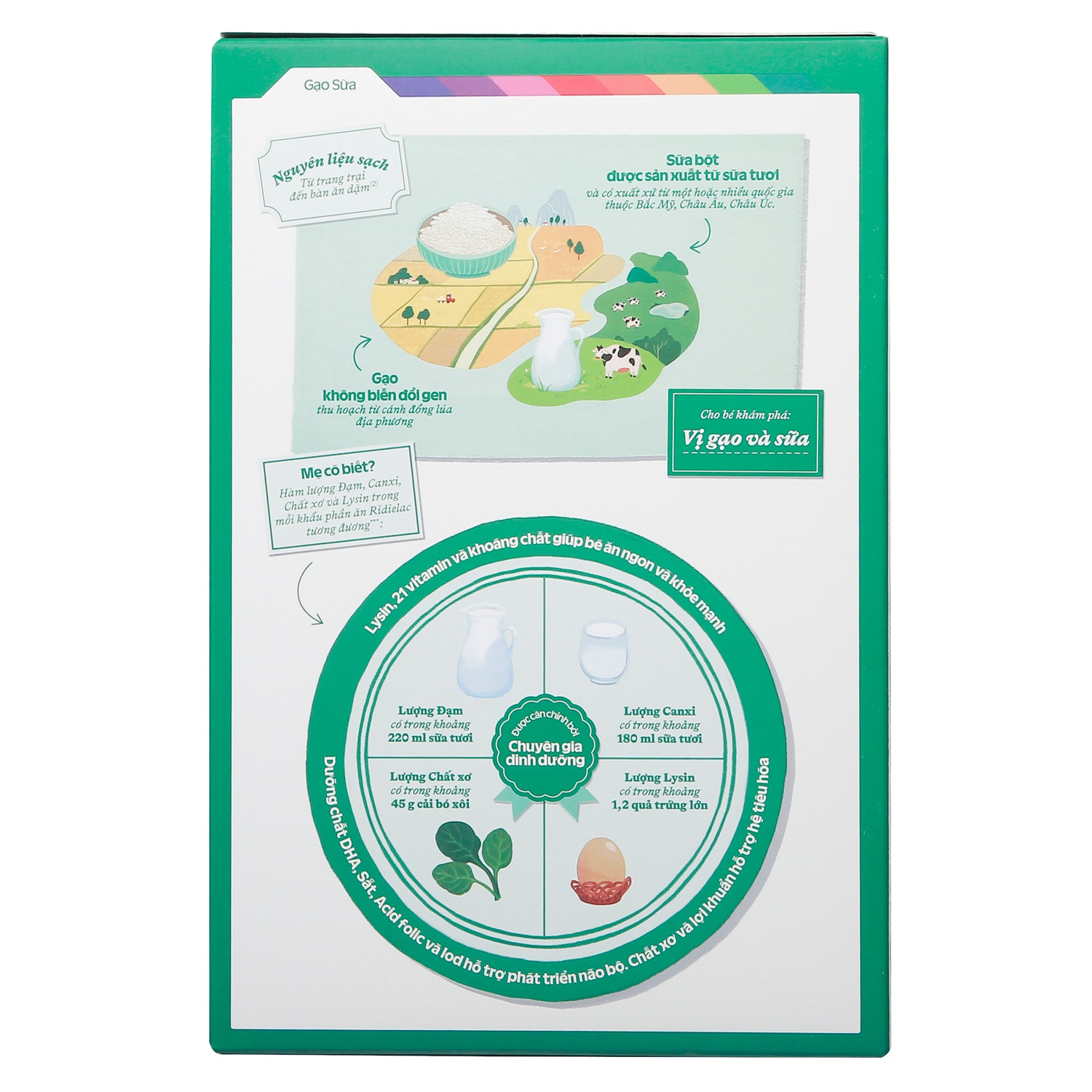 Bột ăn dặm Ridielac Gold gạo sữa 200g cho bé 6M-24M hình 3