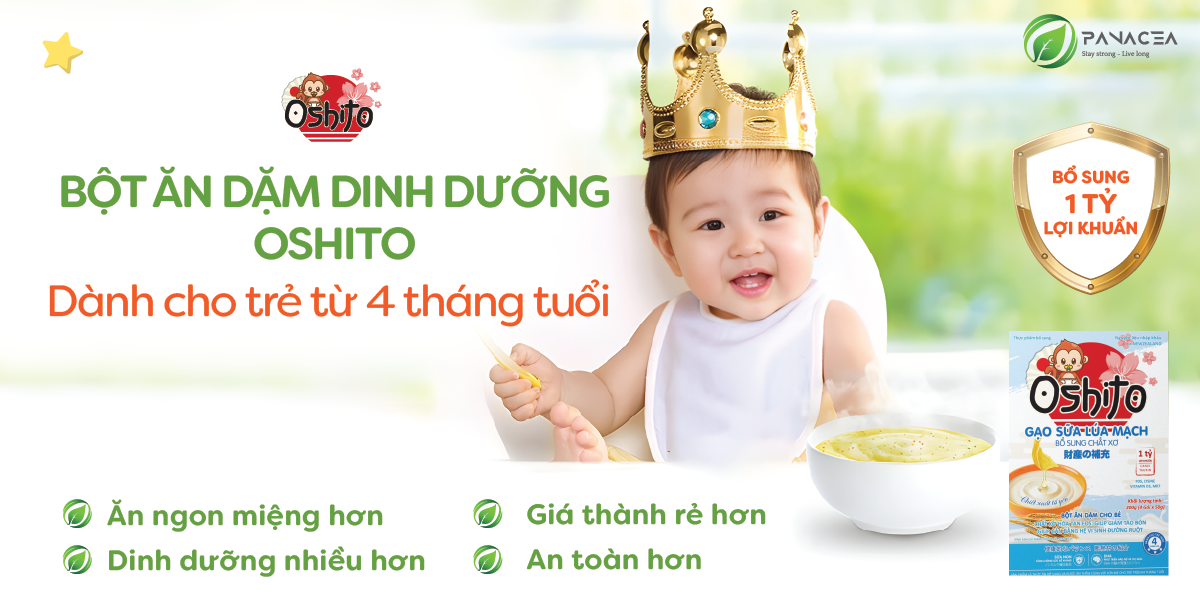 Bột ăn dặm gạo sữa lúa mạch Oshito 4x50g hình 4