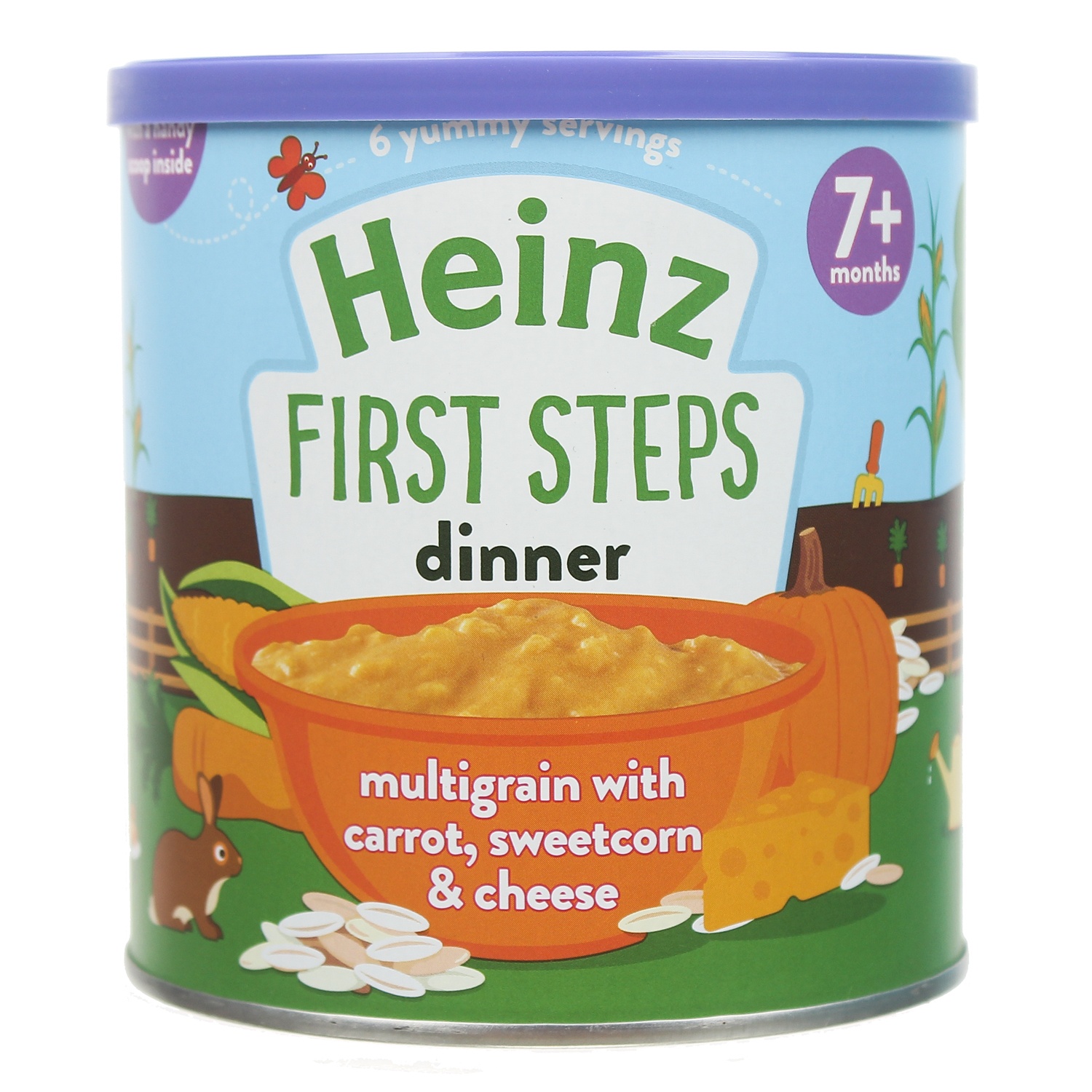 Bột ăn dặm Heinz ngũ cốc carot phô mai 200g cho bé 7M+ hình 1