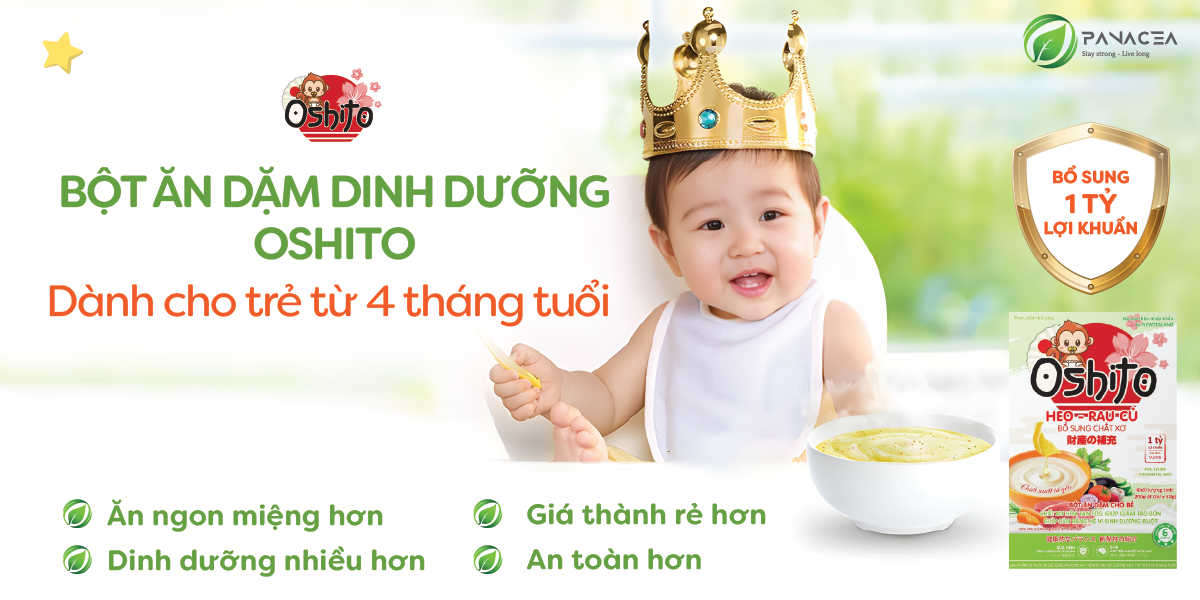 Bột ăn dặm heo rau củ Oshito 4x50g hình 4