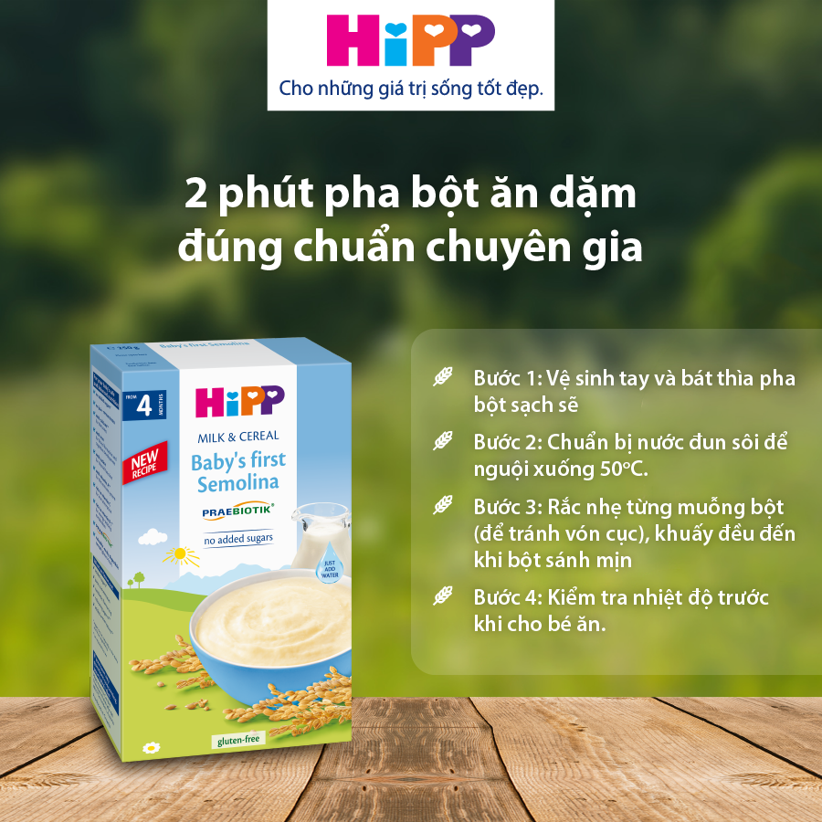 Pha bột ăn dặm chuẩn chuyên gia