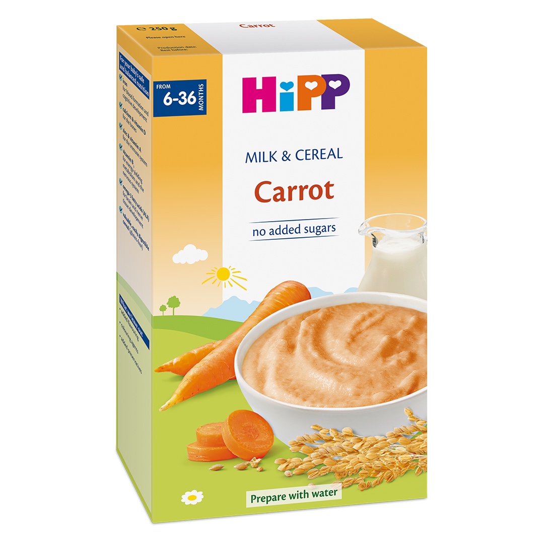 Bột ăn dặm HiPP cà rốt cho bé 6M-36M 250g hình 1