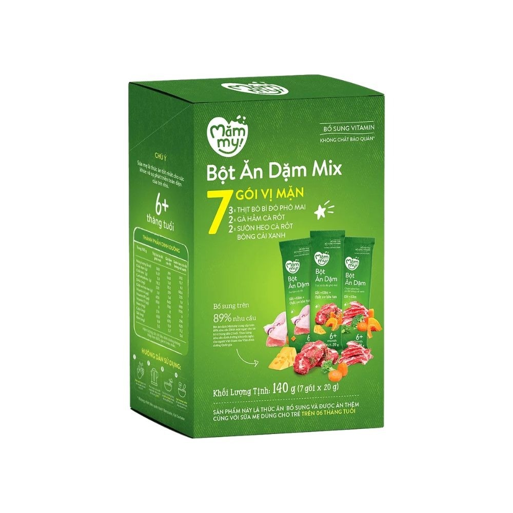 Bột ăn dặm Mămmy 7 vị mặn 140g