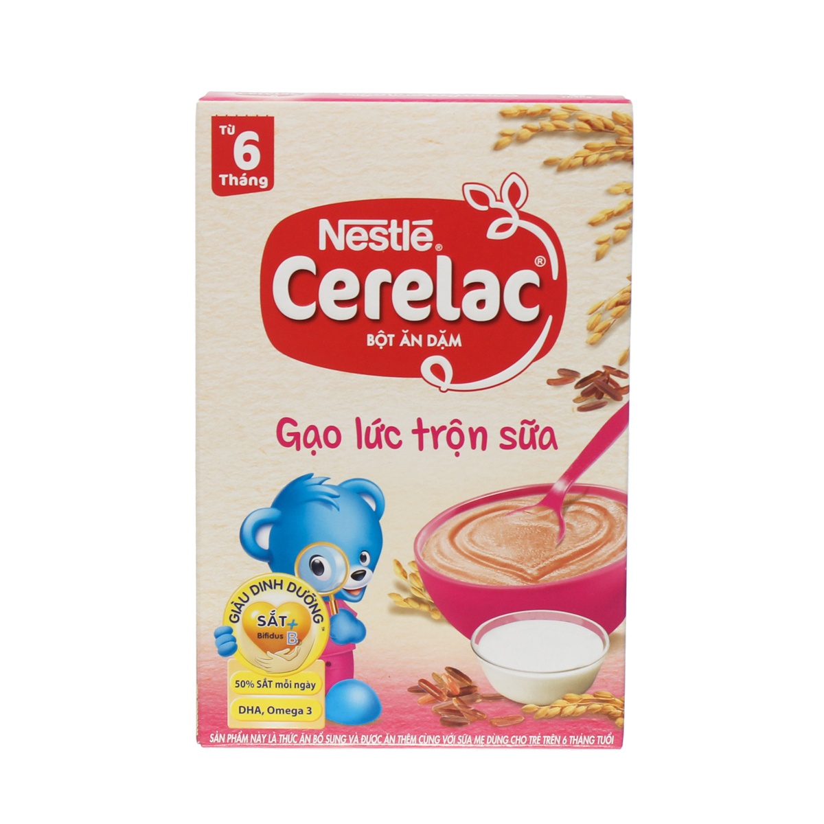 Bột gạo lức Nestle trộn sữa cho bé 6M+ 200g hình 1