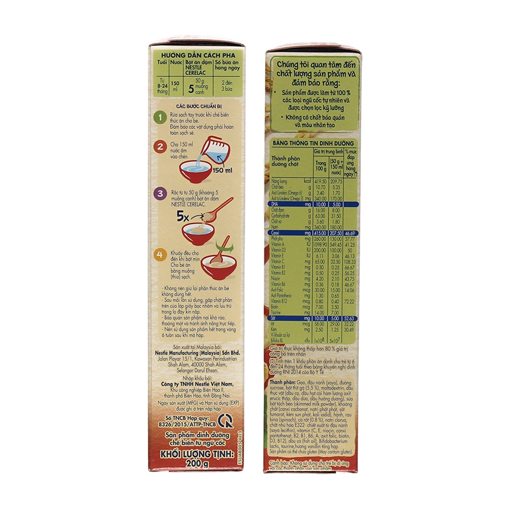 Bột ăn dặm Nestle gà hầm cà rốt cho bé 8M+ 200g hình 2