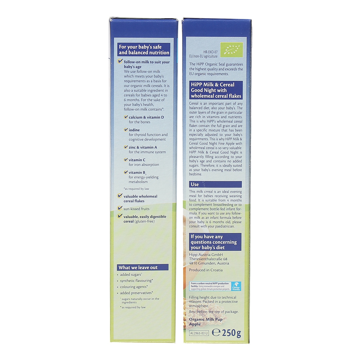 Thành phần bột ăn dặm HiPP vị táo tây Bột ăn dặm HiPP vị táo tây 250g cho bé 4M+ hình 2