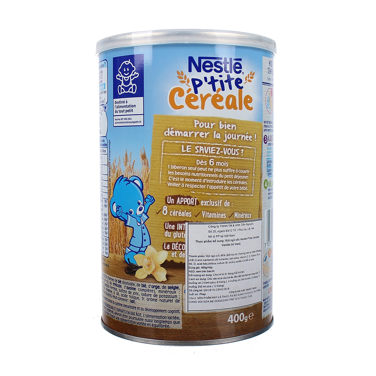 Bột pha sữa Nestle vị Vani 400g cho bé 6M+ hình 3