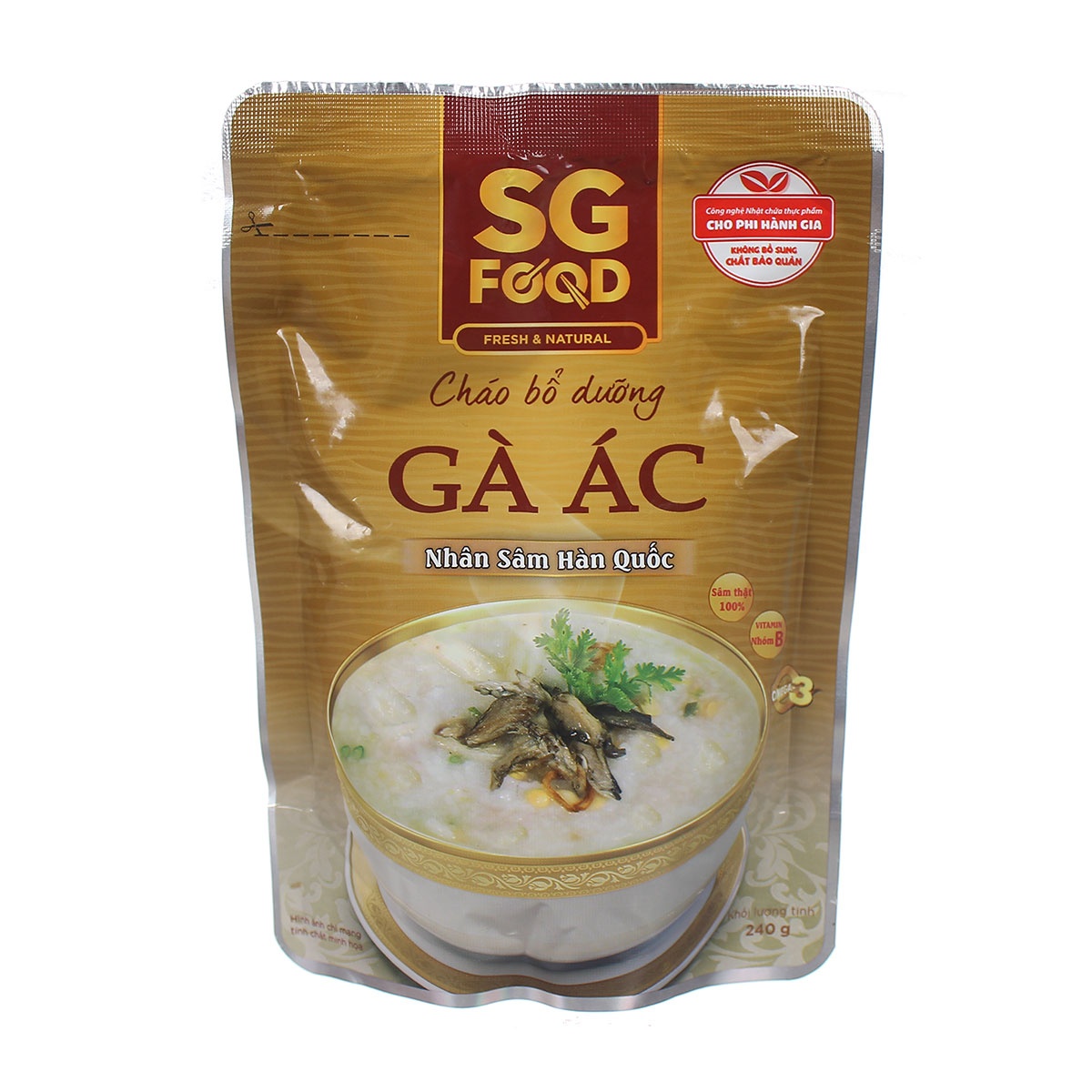 Cháo bổ dưỡng Sài Gòn Food vị gà ác nhân sâm  cho bé 6M+  hình 2